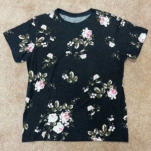 Black Floral Shirt